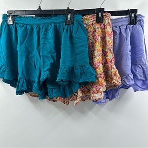 Wild Fable Ruffled Shorts 3pk